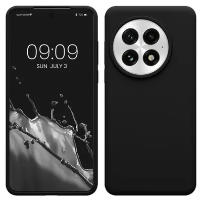 Produktbild von kwmobile Handyhülle für OnePlus 13 Hülle - Case Silikon - Kabelloses Laden - Schutzhülle Cover in Schwarz