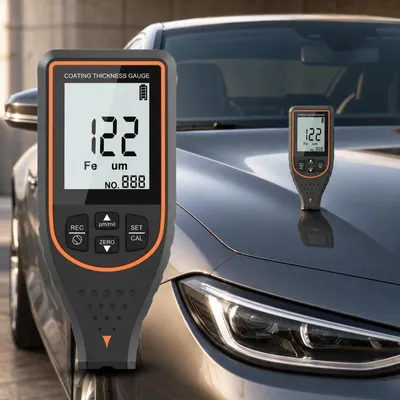 Obrázek produktu pro Měřič tloušťky laku - Digitální - 0 až 1700 µm - Rozlišení 0,1 µm - Pro automobily a povlaky na kovu