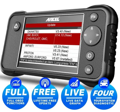 Imagen del producto de Escáner OBD2 - Herramienta de autodiagnóstico - Lector de códigos de error - Herramienta de diagnóstico para automóviles - Interfaz Bluetooth