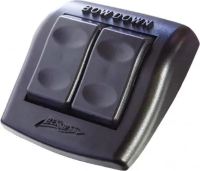 Produktbild von Bennett Trim Tabs Wasserdichter Wippschalter Im Euro-stil Schwarz  Schwarz One Size