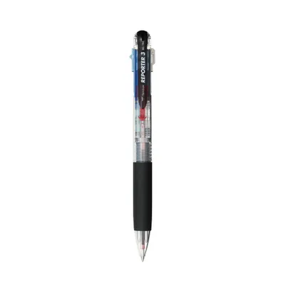 Obrázek produktu pro Tombow Reporter 3 Multifunkční kuličkové pero - 3 barvy - 0,7 mm - Průhledná