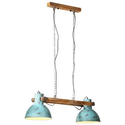 Zdjęcie produktu dla Lampa wisząca, 25 W, postarzany niebieski, 85x28x109 cm, E27
