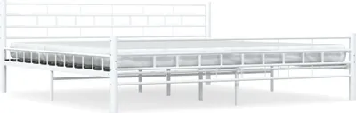 Obrázek produktu pro vidaXL Postelový rošt Bílý kov 200×200 cm