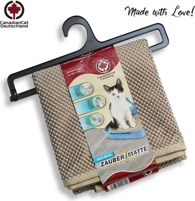 Produktbild von Magic Double Litter Box Mat | SELECT | Canadian Cat | grau