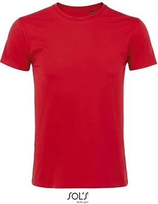 Produktbild von SOLs 00580 | Imperial Fit Herren T-Shirt - Farbe: Red - Größe: XL