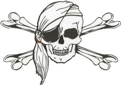 Produktbild von RÜCKENAUFNÄHER - Totenkopf Pirat - 08026 - Gr. ca. 20 x 30 cm - Patches Stick Applikation