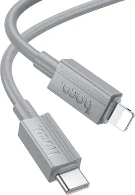 Image de Câble USB C vers Lightning Hoco PD 27W 1 m X107 gris