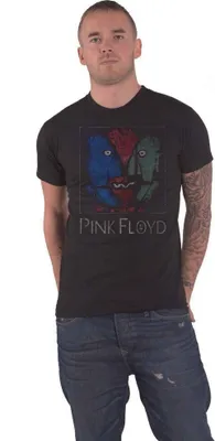 Image de Pink Floyd - "Chalk Heads" T-shirt homme/femme unie RO346 (XL) (Noir)