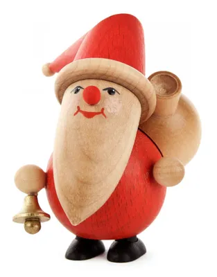 Produktbild von Miniatur Weihnachtsmann mit Glocke H=9cm NEU