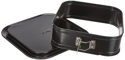 Productafbeelding van IBILI Springvorm-set, vierkant, 24 x 24 x 8,3 cm, staal, zwart, 2 stuks