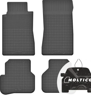 Produktbild von Gummimatten mit Rand Auto Fußmatten Gummi Automatten Passgenau 4-teilig Set - passend für Mercedes C W203 2000-2006