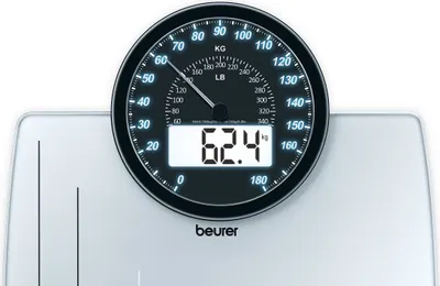 Produktbild von Beurer GS 58 766.10 Elektronische Personenwaage, max. 180 kg Tragkraft, LCD-Infodisplay, Speicherfunktion, automatische Personenerkennung