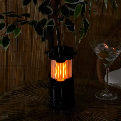 Image de Luminaire Camping Effet Flamme Et Led Blanche