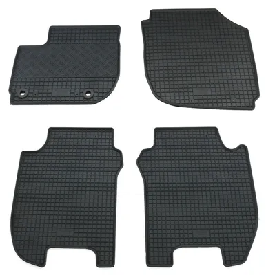Gummifußmatten Set 4-teilig für Honda Jazz 3 GK (2015-2018), schwarz
