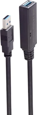 Obrázok produktu pre shiverpeaks BS13-39085 USB kábel 15 m USB A Black (BS13-39085)