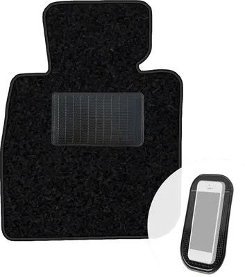 Produktbild von moto-MOLTICO Fahrer Fußmatte Auto Velours Fahrerseite Autoteppiche Schwarz Fahrermatte 1-teilig passend für Mazda CX-3 2015-2021