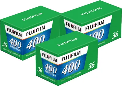 Produktbild von 3x Sonderposten Fuji Speed Film 400-36 Film (Farbe, 3er Pack)  MHD: 02.2026