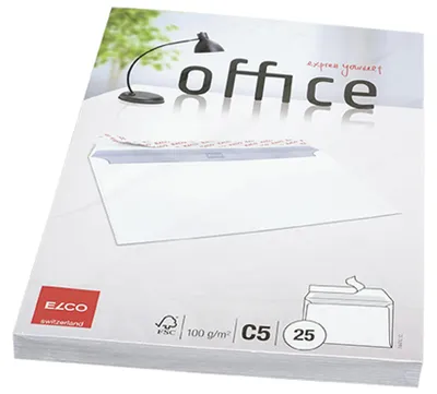 Produktbild von Elco 74470.12, C5 (162 x 229 mm), Weiß, Papier, 100 g/m², 229 mm, 162 mm