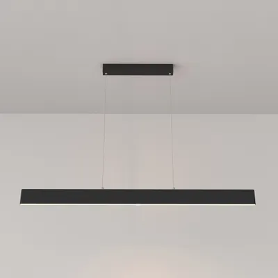 Immagine prodotto di Lampada a sospensione a LED, metallo nero, bianco caldo, L 118,5 cm