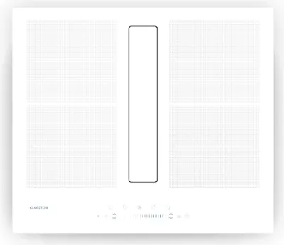 Image de Klarstein Chef-Fusion table de cuisson à induction avec hotte intégrée - 7200 W, Boost 8400 W, débit d'air 590 m³/h, efficacité énergétique A, design verre, Flex Zone, 60x30x52 cm