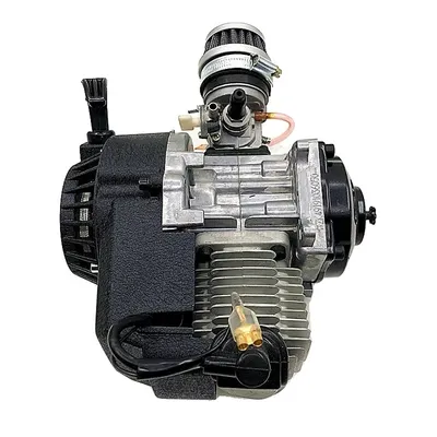 Image de moteur 49cc, démarreur à câble, filtre à air, noir