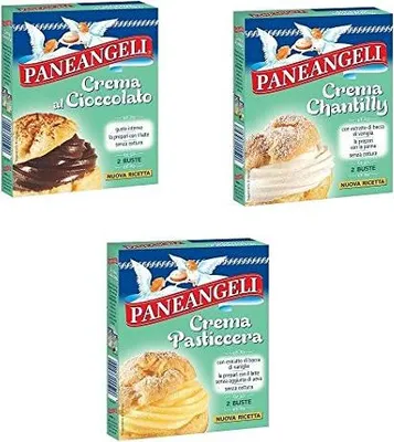 Produktbild von Testpaket Paneangeli schokolade creme-chantilly creme-creme pasticcera Kuchen Mischung kuchen Süßwaren