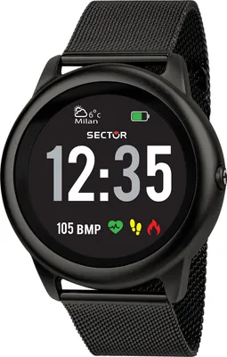 Produktbild von Sector Herren Armbanduhr S-01 SMART 46MM DIGITAL BLACK MESH BAND