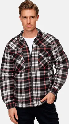 Thermohemd Karierte Jacke Schwarz WeiÃƒÂŸ Herren Herren Holzfäller