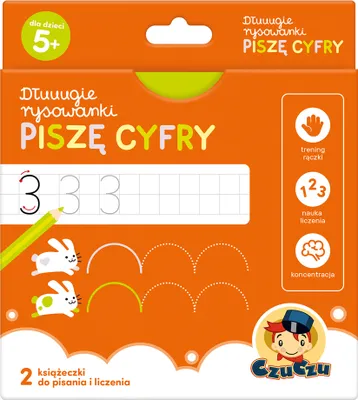 Produktbild von CzuCzu Dłuuugie rysowanki Piszę Cyfry 5+