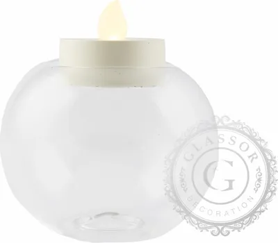 Obrázek produktu pro Skleněný svícen čirý bez dekoru