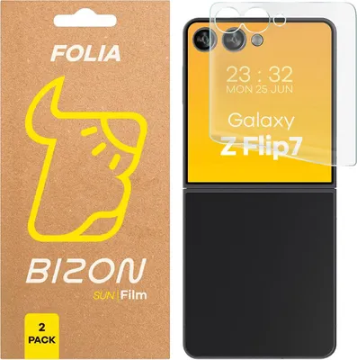 Produktbild von 2x Matte Folie für Galaxy Z Flip7, Bizon Glass Film Sun Duo