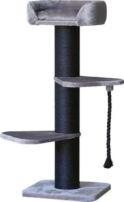 Produktbild von Kratzbaum Scenery 153 cm, Grau-Schwarz, mit Liegehöhlen und Schlafplätzen