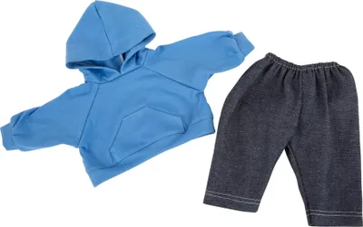 Produktbild von Puppenkleidung Kapuzenpullover und Hose