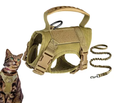Productafbeelding van Verstelbaar Ademend Kattenharnas voor Wandelen