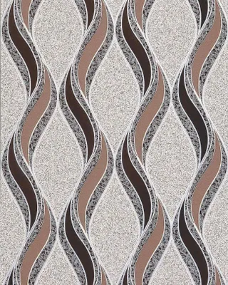 Produktbild von EDEM 1025-13 Tapete geschwungene Linien Ornamente beige braun silber | 5,33 m2