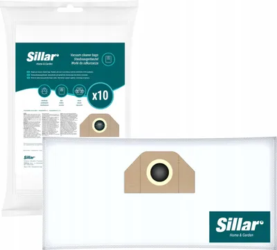Produktbild von Sillar 10 Staubsaugerbeutel für Kärcher WD2 WD3 MV3 SE4001 SE4002 KWD1 KWD2 KWD3 – Vliesbeutel Ersatz