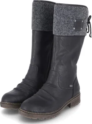Produktbild von Rieker Damen Winterstiefel 26796-36, 26796-37, 26796-38, 26796-39, 26796-40, 26796-41, 26796-42, 26796-43 RIE-Z4765 schwarz/anthrazit/schwarz 36