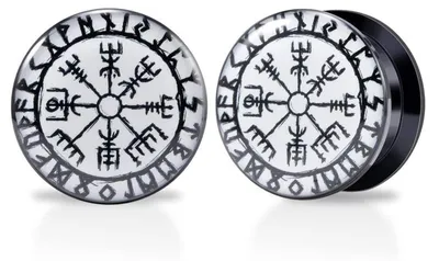 Obrázek produktu pro Tunelový piercing, akryl, epoxid, tvar lebky, ovčí hlava, punkový styl, 6 mm - 30 mm, 1 pár