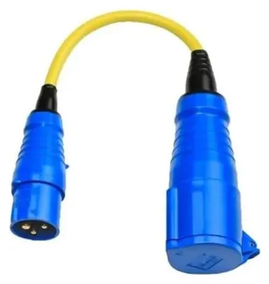 Adapterkabel 16A-32A/250V-CEE Stecker 16A/CEE Kupplung 32A