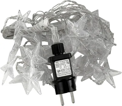 Produktbild von 40er LED-Sternenvorhang Lichterkette Innen und Außen warmweiß