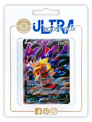 Pokémon-Kartenbox: Giratina V Full Art, 10 französische Karten