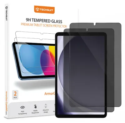 Obrázok produktu pre Techsuit – Ochranné sklo ArmorGlass CrystalHD (2 ks) pre Samsung Galaxy Tab A9/A11 – čierna farba