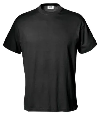 Produktbild von Sir Safety Samba Herren Arbeits-T-Shirt Kurzarm 100% Baumwolle 12 Stück, L, Schwarz
