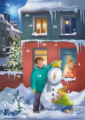 Produktbild von Oskar im Advent: Fensterbild-Adventskalender mit Begleitbuch, ab 3 Jahre: Fensterbild-Adventskalender mit Begleitheft, ab 3 Jahre