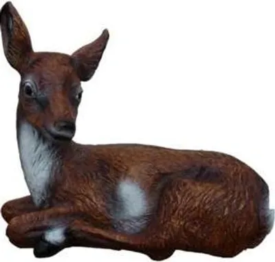 Image de Figurine sculpture jardin Décoration sculpture Statue faon cerf bébé 58cm