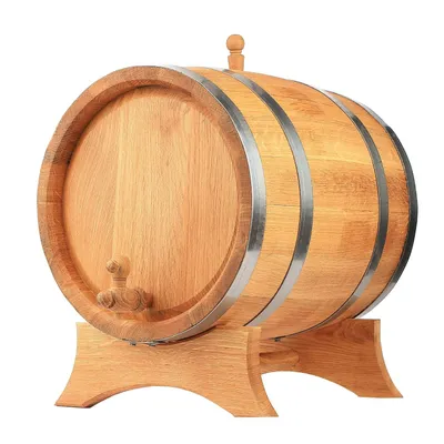 Produktbild von MB Manufaktura Barel Eichenfass aus Naturholz, Eiche, Hellbraun, für Whisky, Wein, Likör – 70 Liter