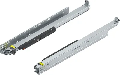 Immagine prodotto di Blum Movento Tip On Blum Guida a estrazione totale 600 NL, cassetto con portata fino a 70 kg, guida inferiore 766H6000T