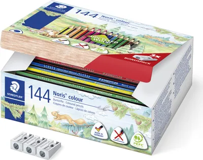 Produktbild von STAEDTLER DreikantFarbstift Noris colour 144er Karton-Box