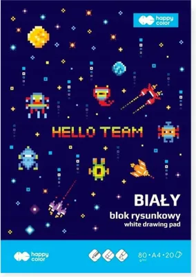 Zdjęcie produktu dla HAPPY COLOR Blok Rysunkowy A4/20K Pixi - Twoje Narzędzie do Artystycznych Inspiracji!