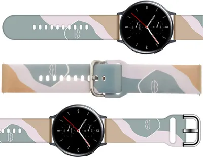 Produktbild von Hurtel Strap Moro, Uhrenarmband, Samsung, Galaxy Watch, Silikon, 22 mm, 1 Stück(e)